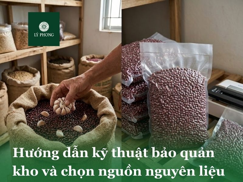 Hướng dẫn kỹ thuật bảo quản và chọn nguồn nguyên liệu xích tiểu đậu chuẩn