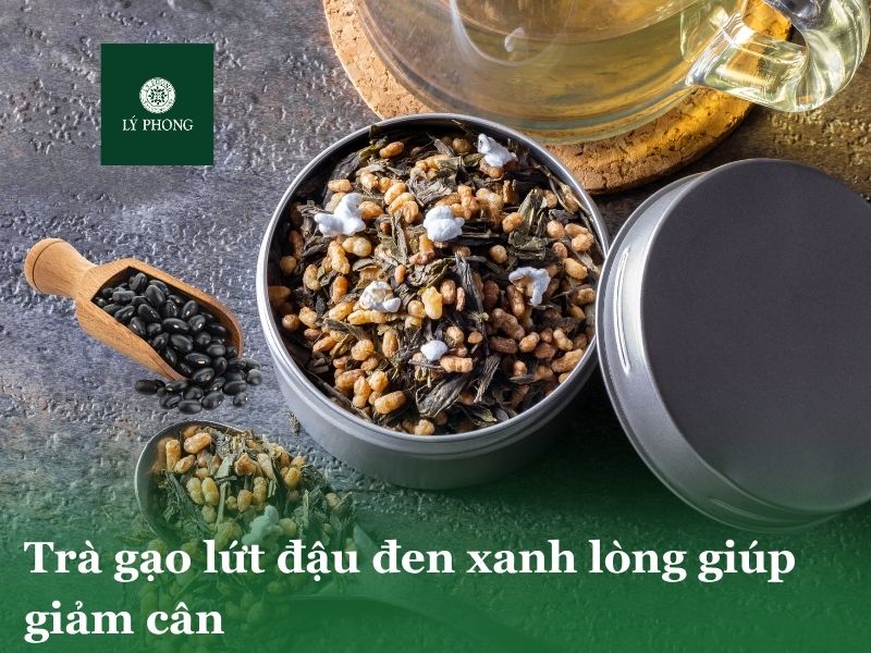 Trà gạo lứt đậu đen xanh lòng lợi sữa, giảm cân
