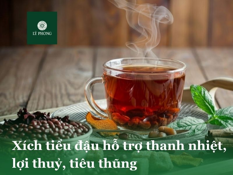 Xích tiểu đậu hỗ trợ thanh nhiệt, lợi thuỷ và tiêu thủng cực tốt