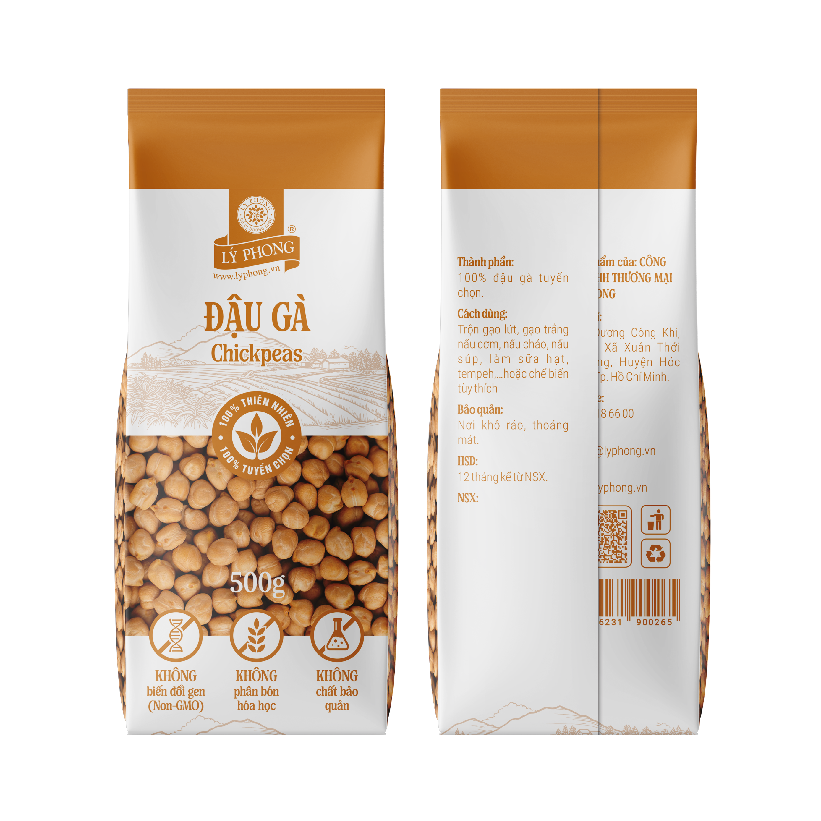 Đậu gà (Chickpeas) - Túi 500 gram