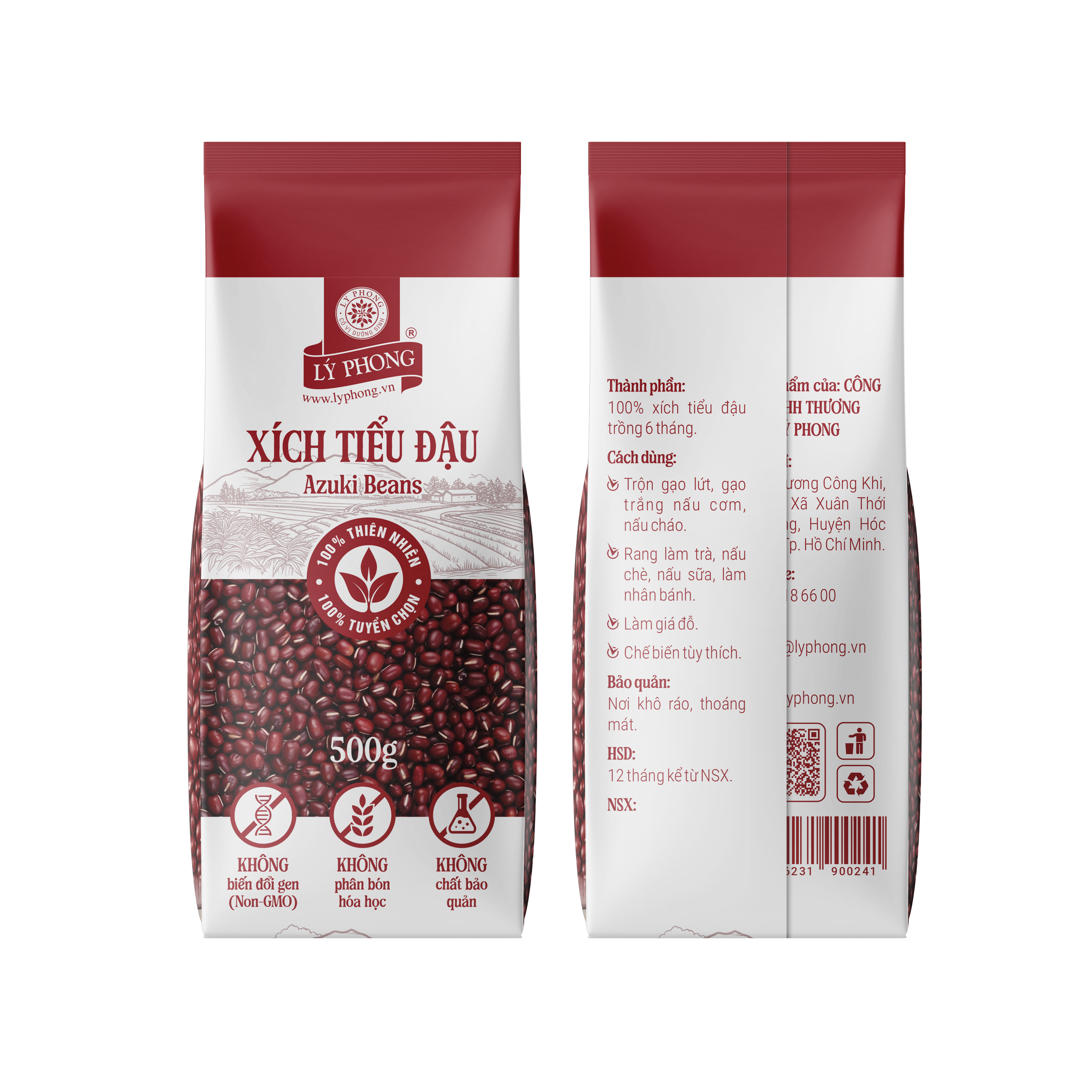 Xích tiểu đậu (Azuki Beans) - Túi 500 gram