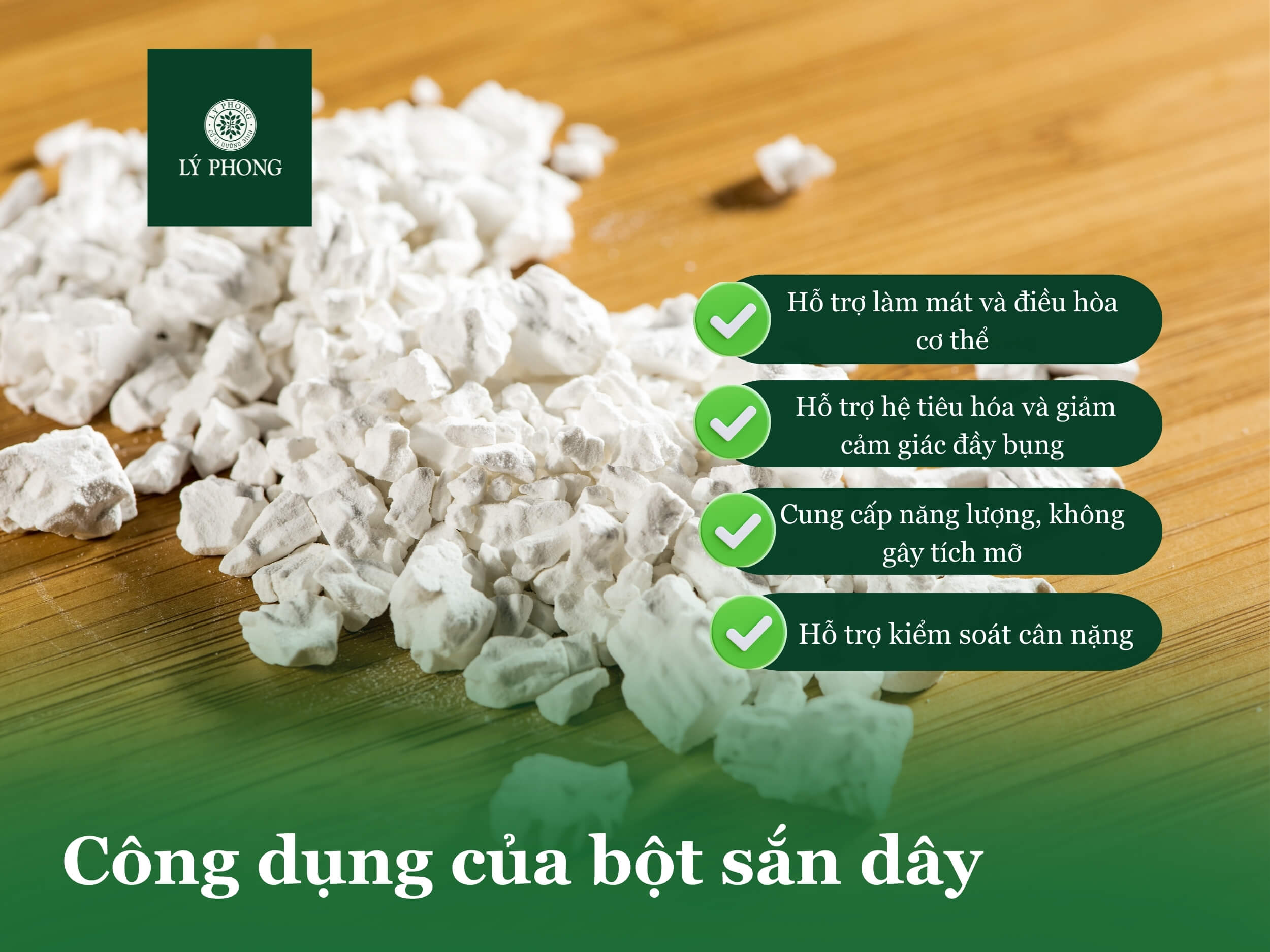 Công dụng của bột sắn dây