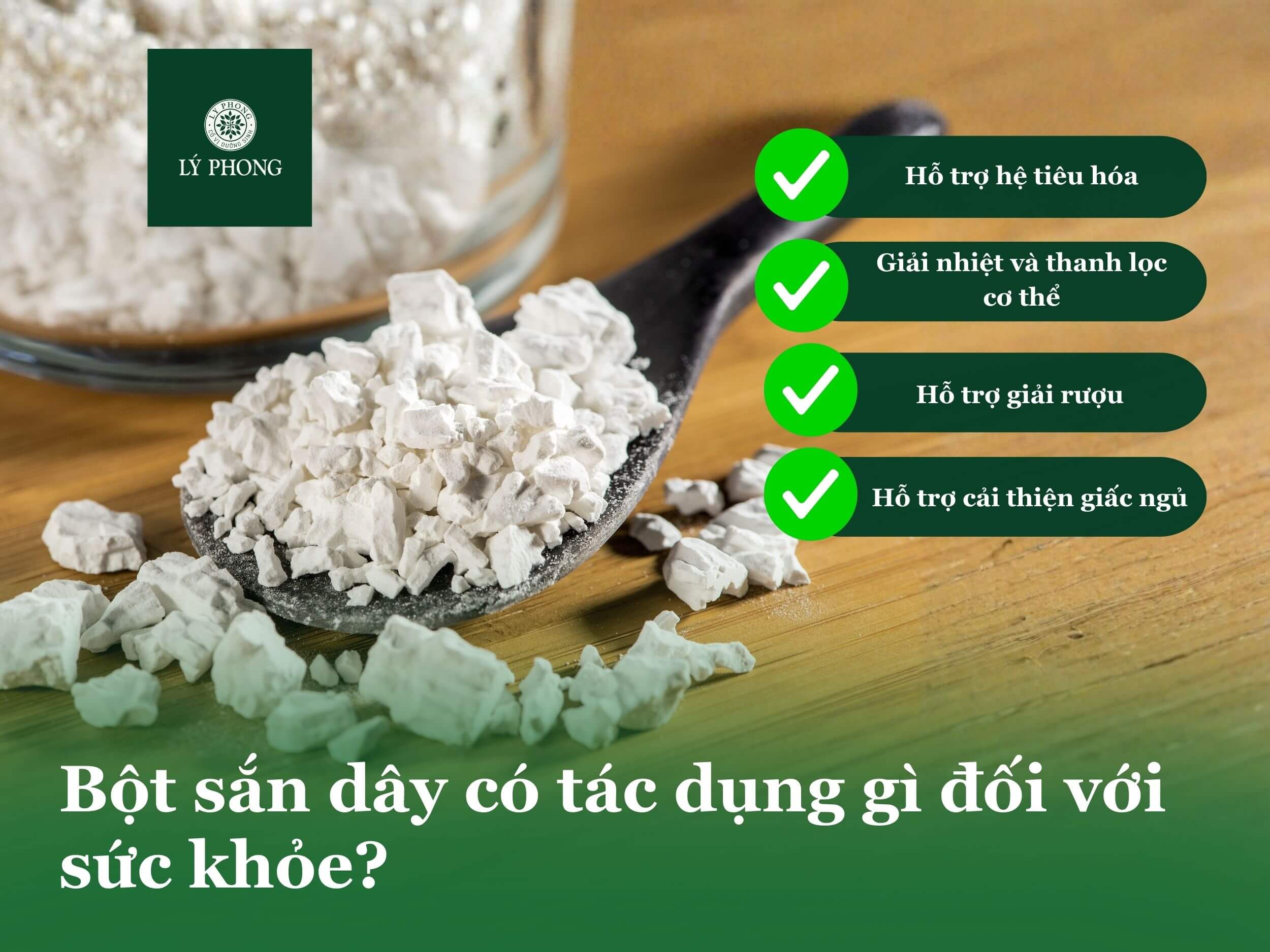 Bột sắn dây có tác dụng gì đối với sức khỏe?