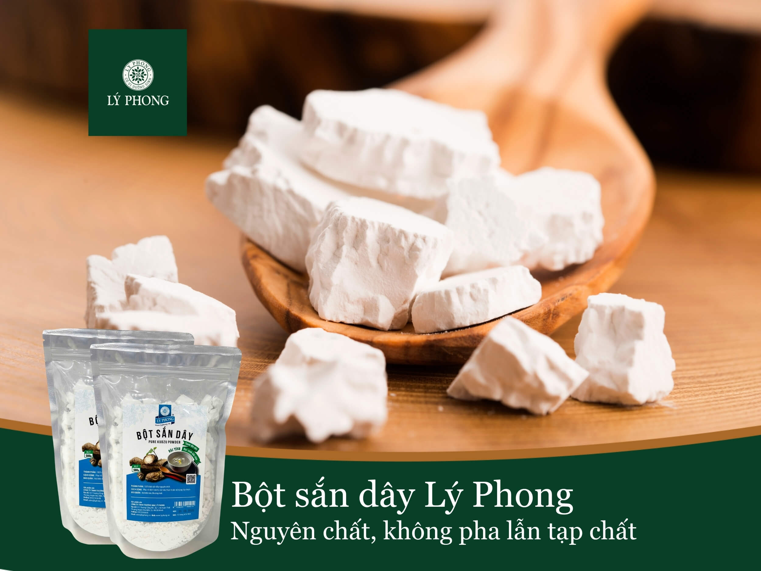 Bột sắn dây nguyên chất Lý Phong