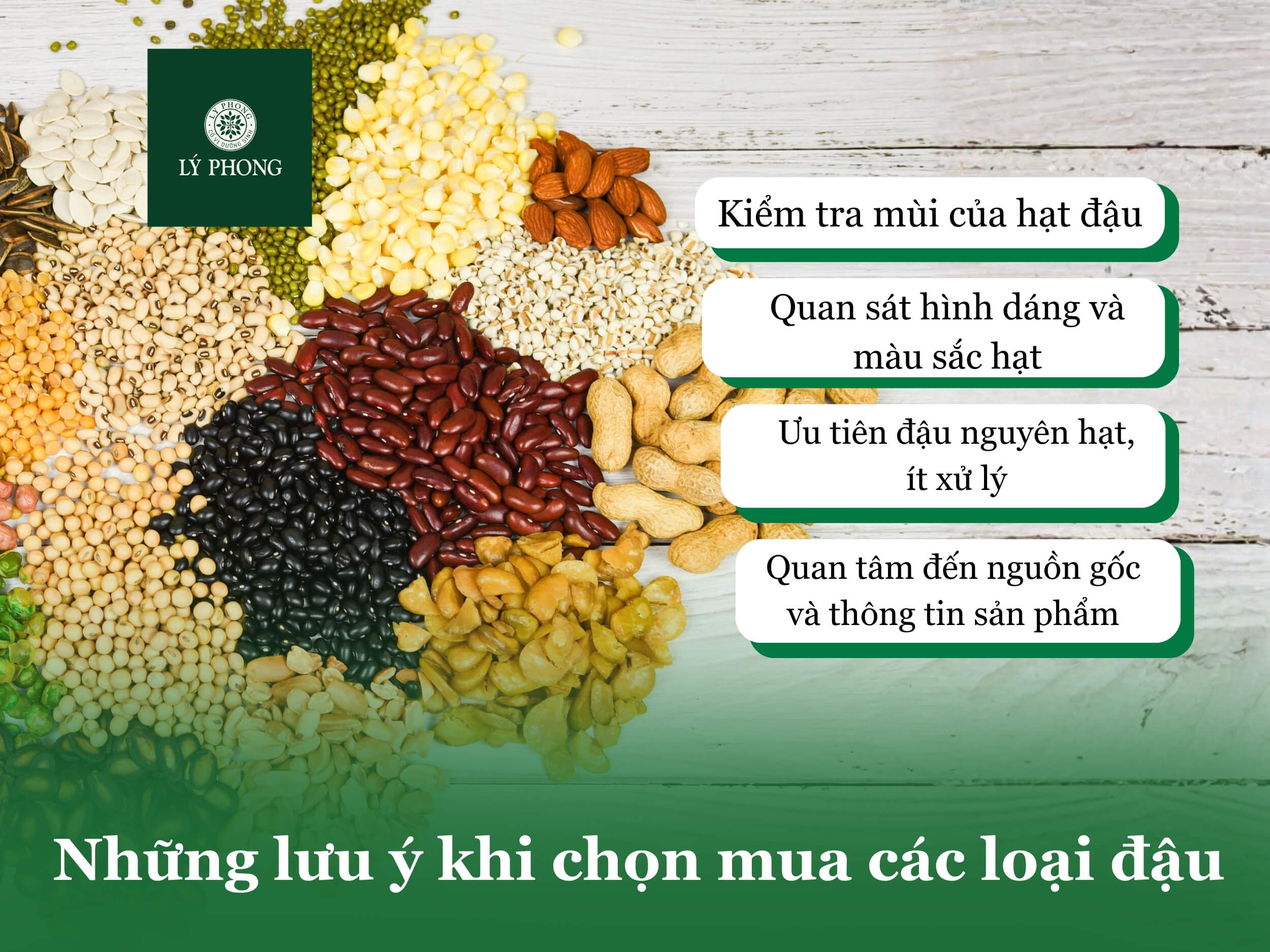 Những lưu ý khi chọn mua các loại đậu 