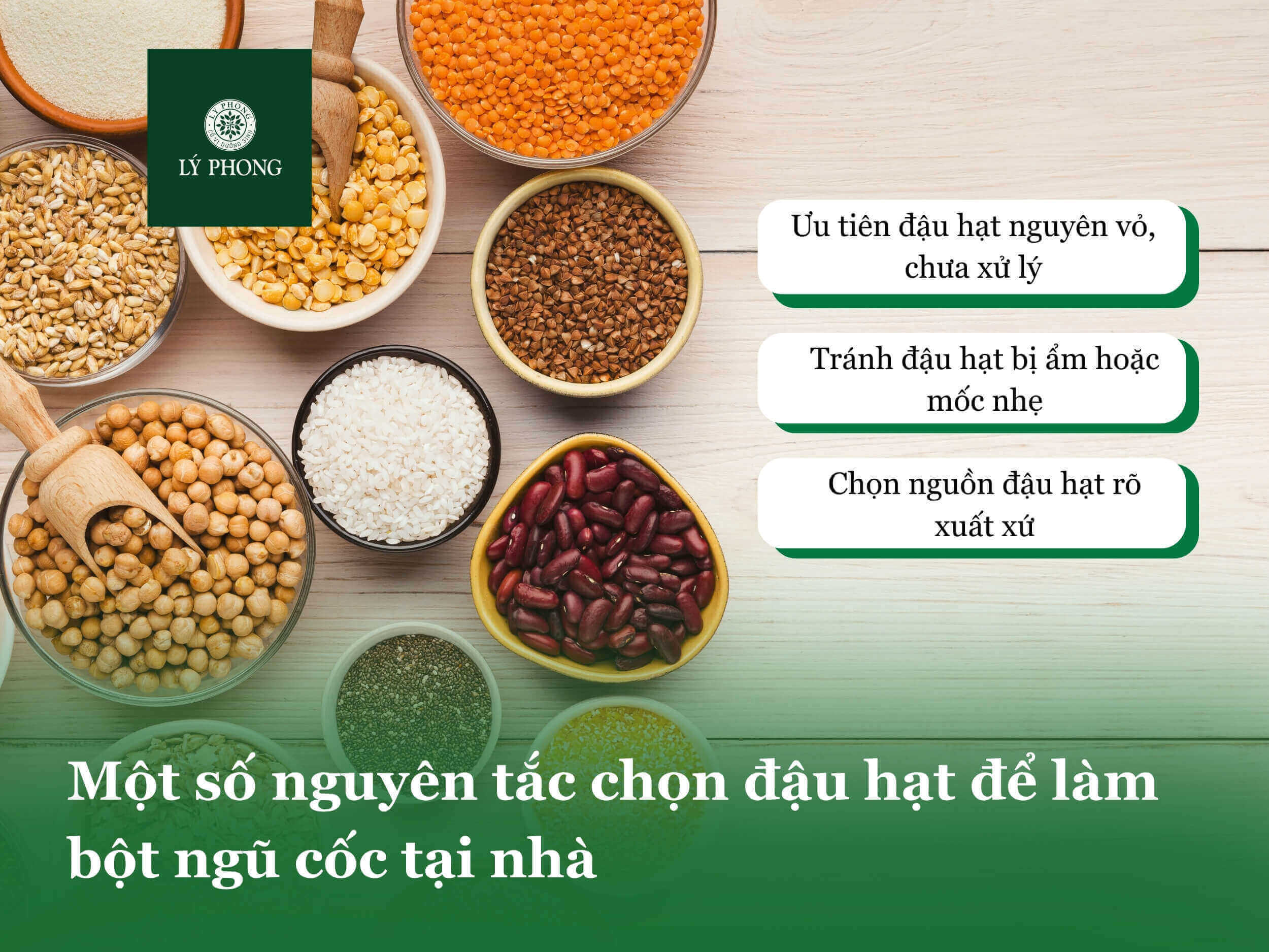 Hướng dẫn chọn nguyên liệu chuẩn để xay bột ngũ cốc