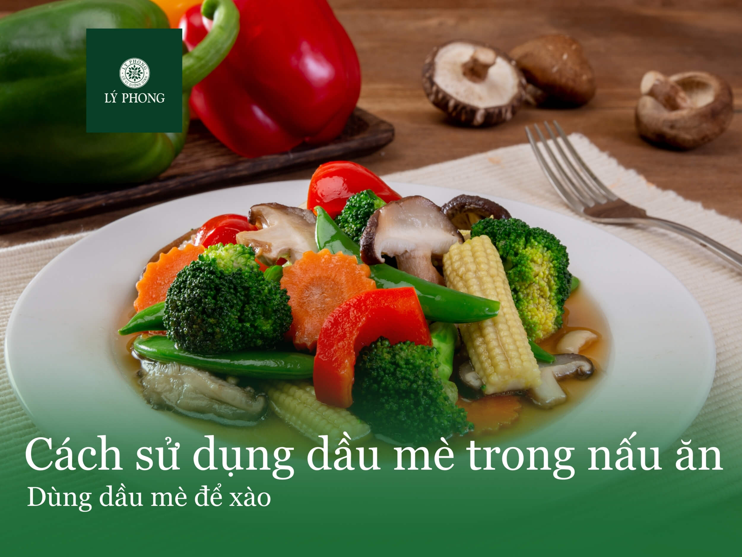 Dùng dầu mè để xào