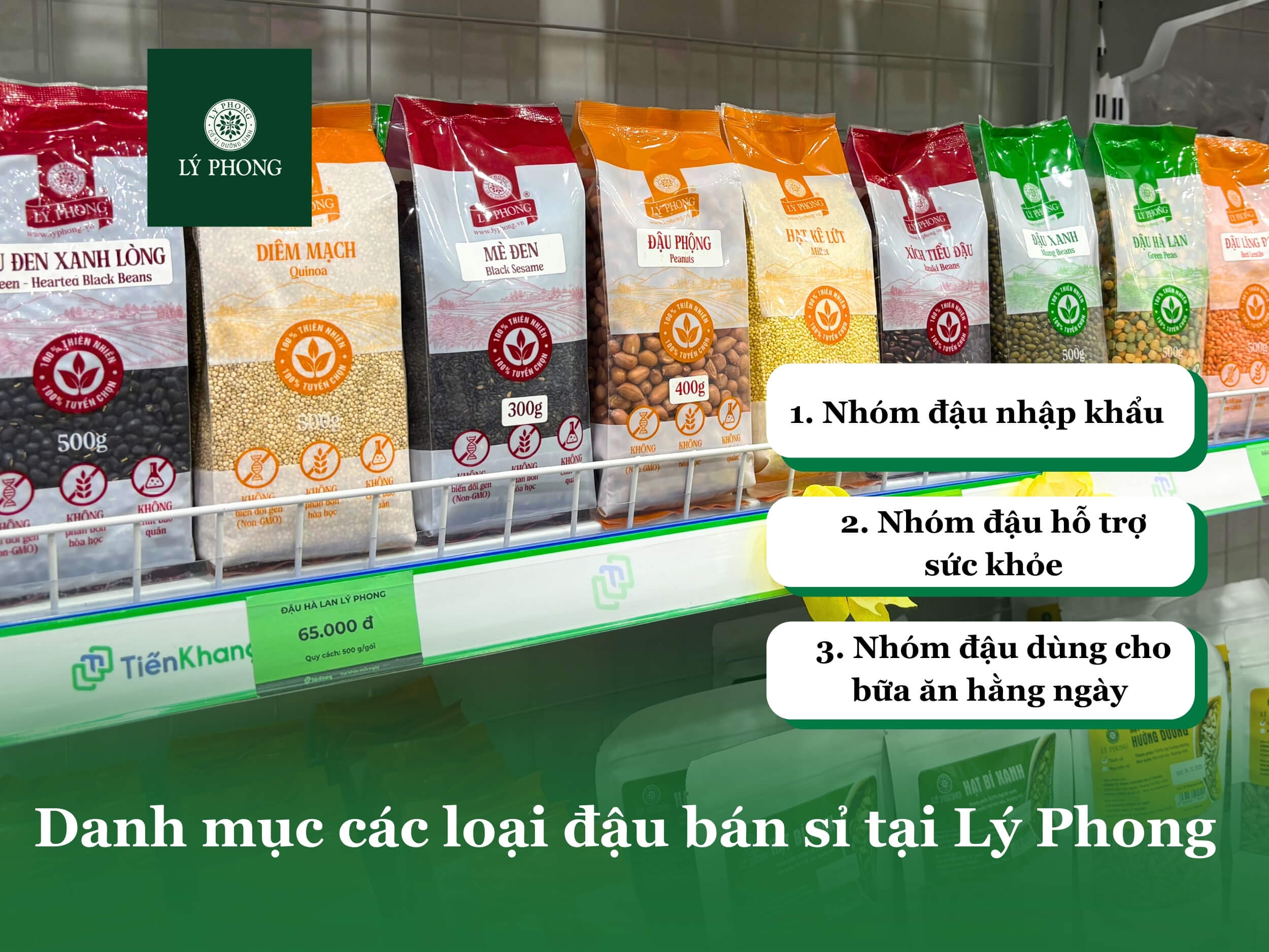 Danh mục các loại đậu bán sỉ tại Lý Phong