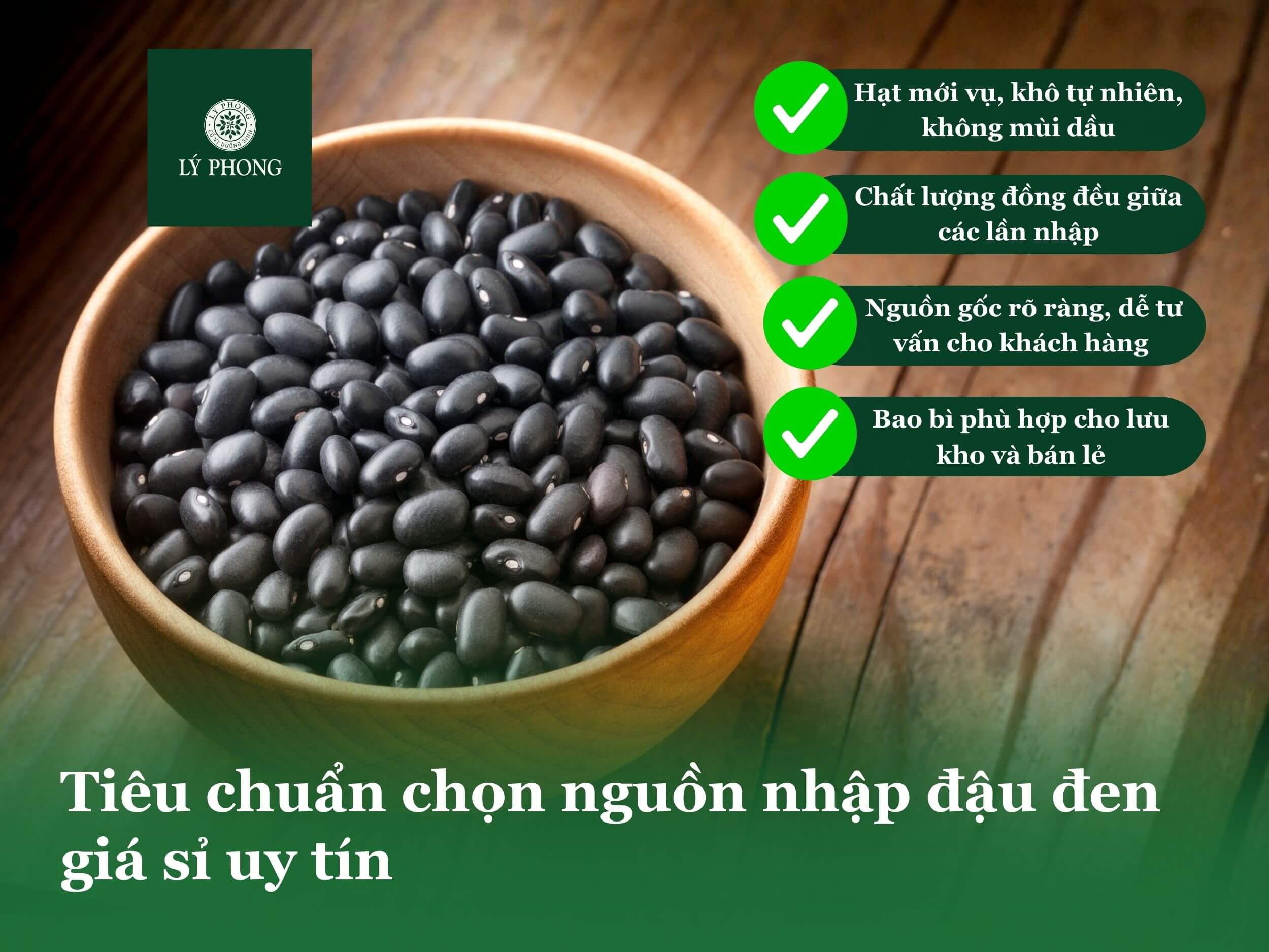 Tiêu chuẩn chọn nguồn nhập đậu đen giá sỉ uy tín 