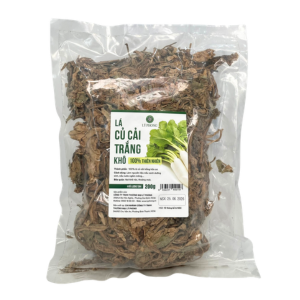 Lá củ cải trắng khô - Bịch 200 gram