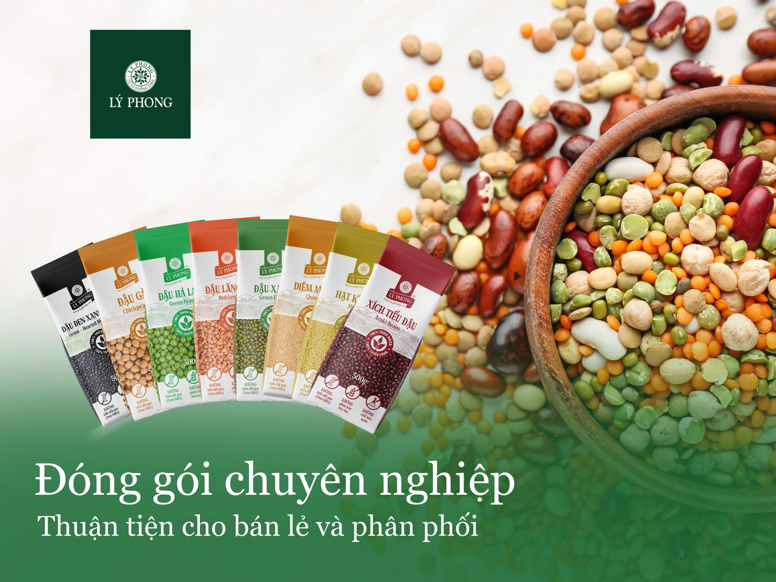  Đậu hạt Lý Phong đươc đóng gói chuyên nghiệp