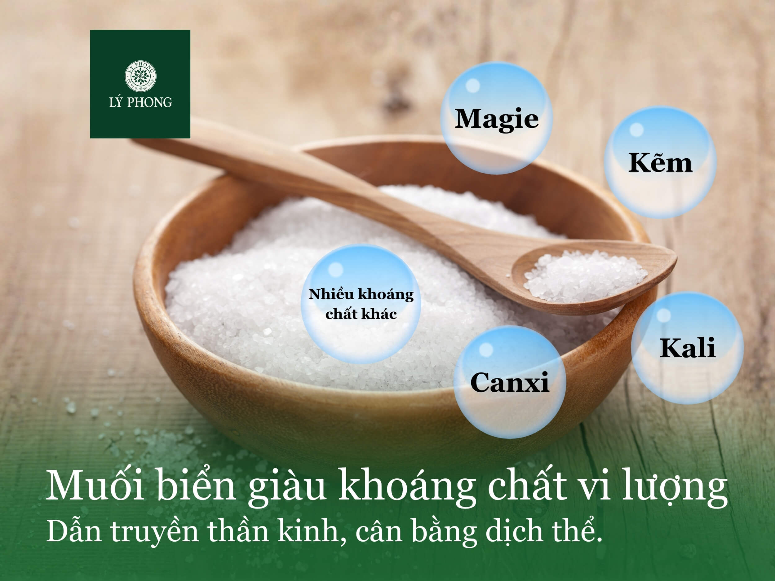 Muối biển tự nhiên giàu khoáng chất và vi lượng