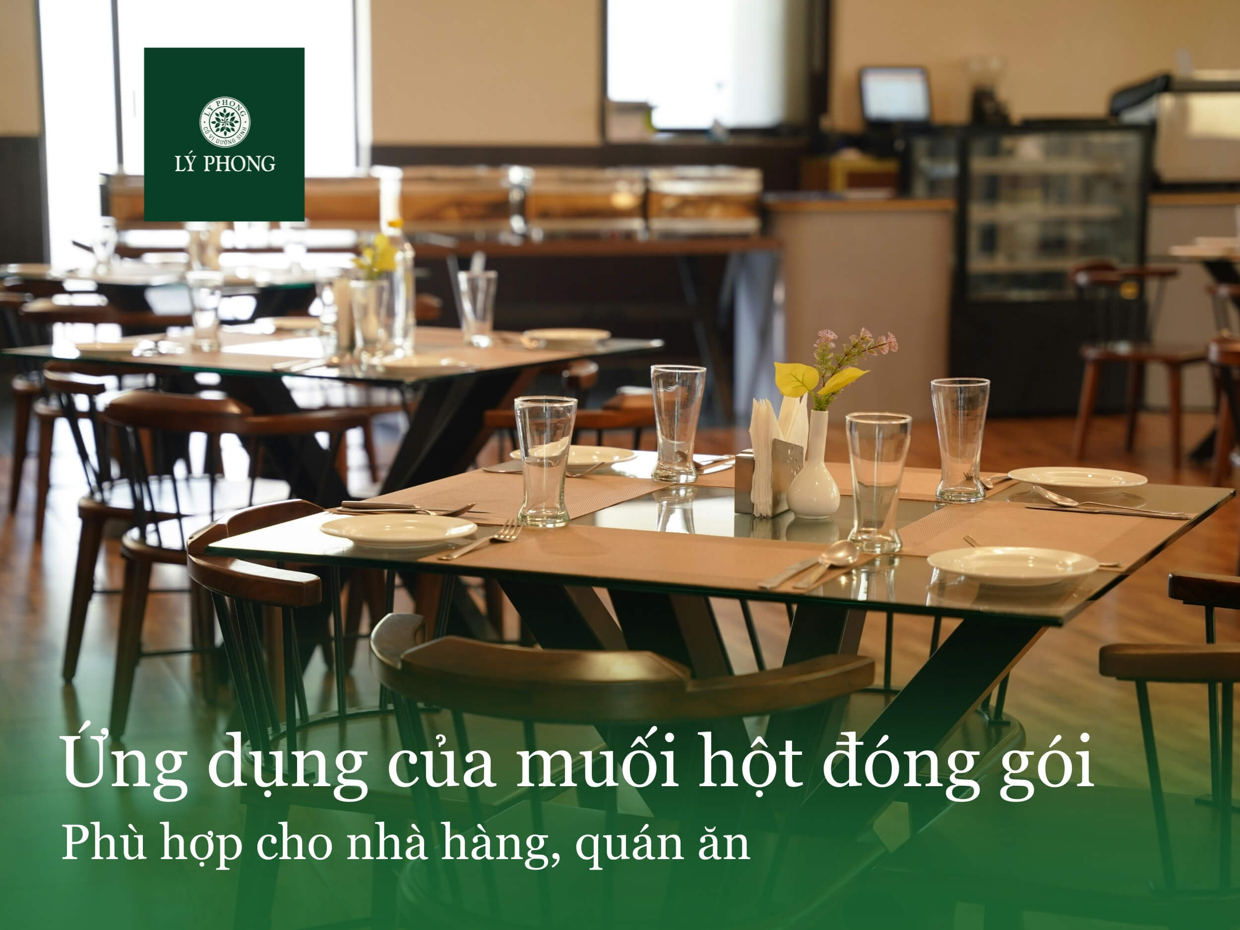 Muối hột đóng gói phù hợp cho nhà hàng, quán ăn