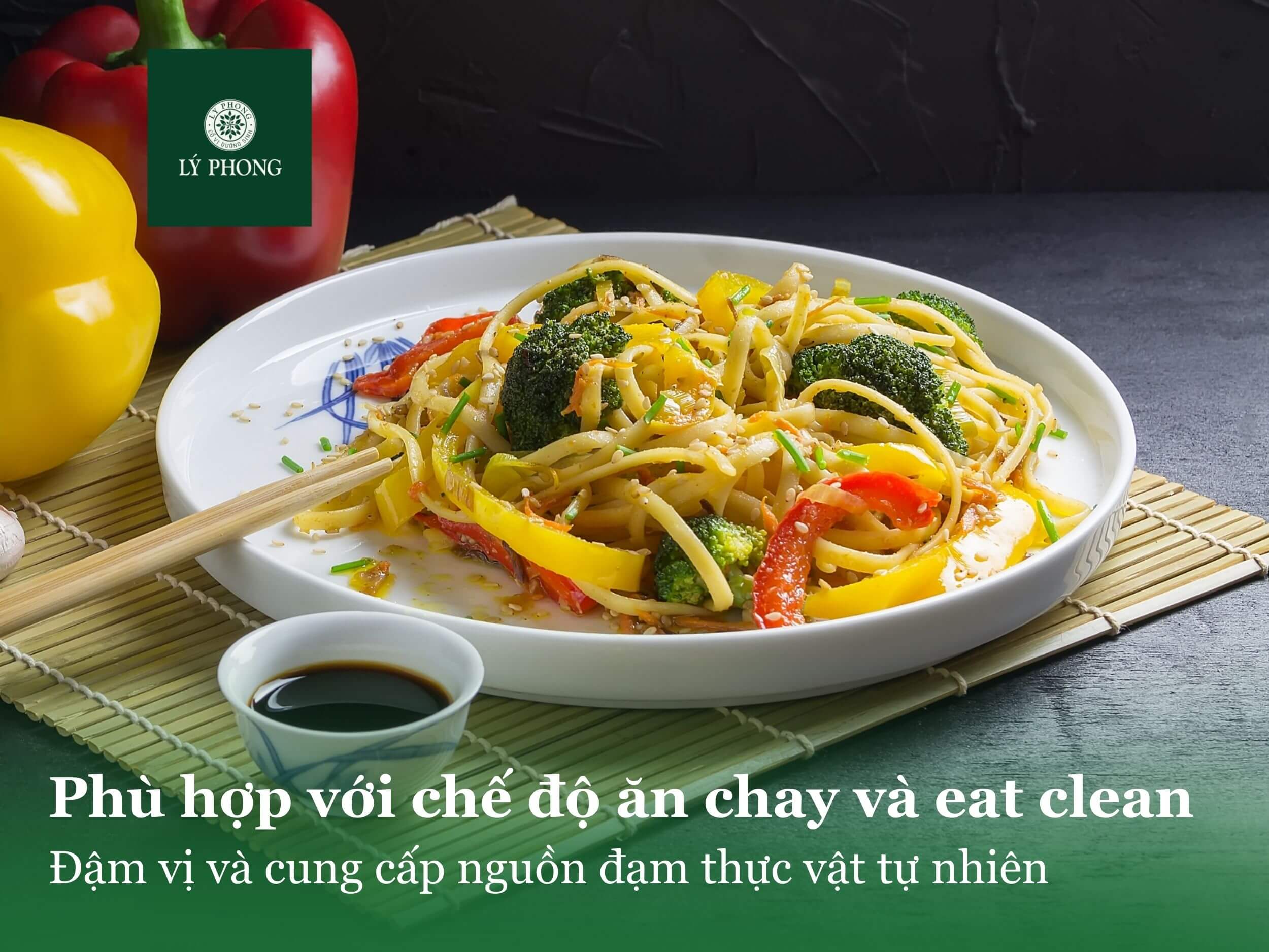 Tamari rất phù hợp với chế độ ăn chay và eat clean