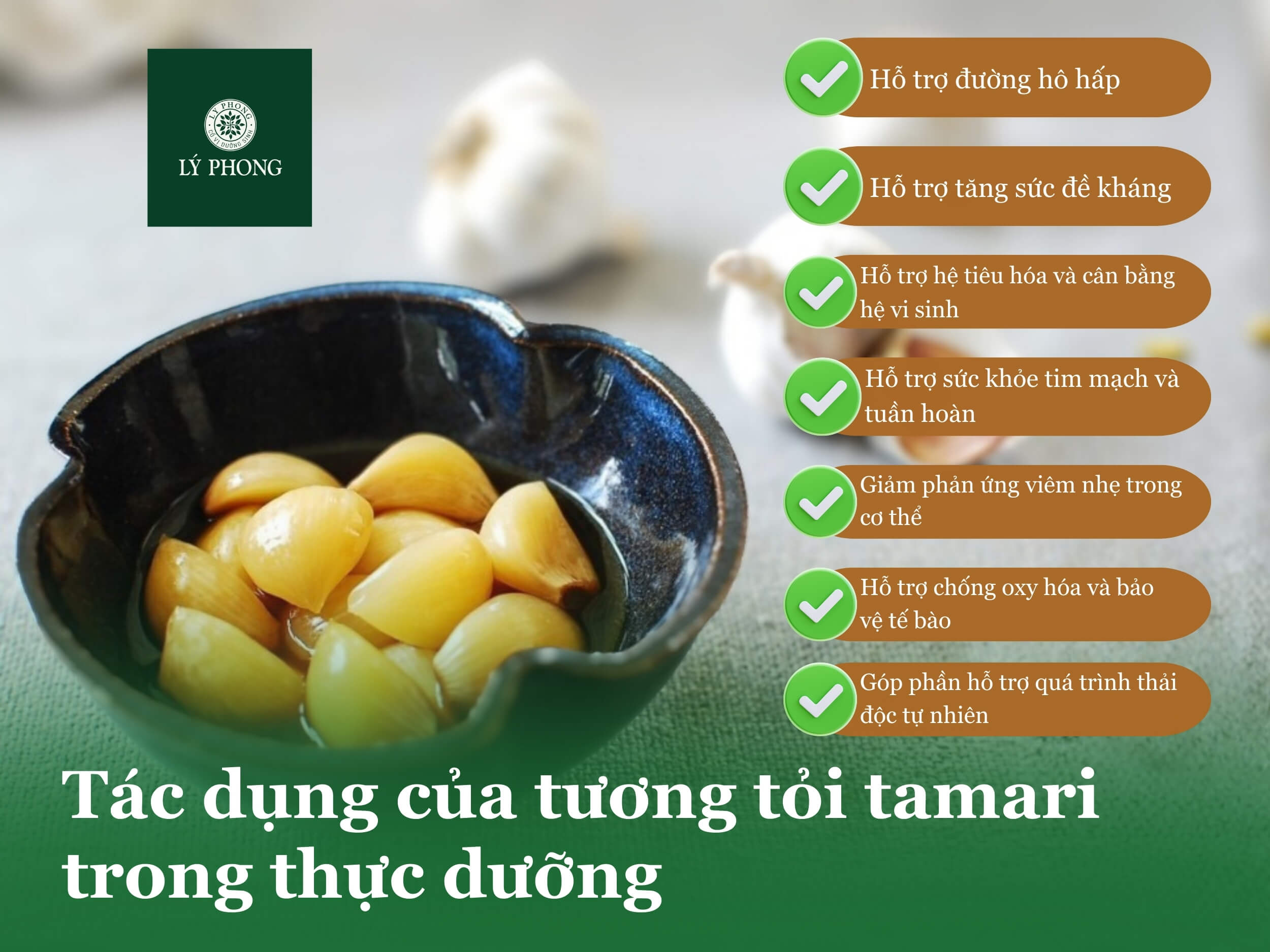Tác dụng của tamari tỏi 