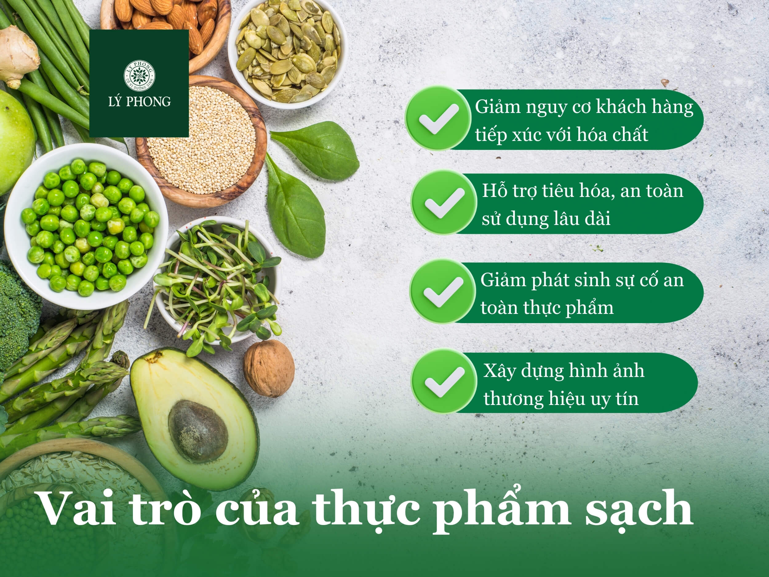 Vai trò của thực phẩm sạch