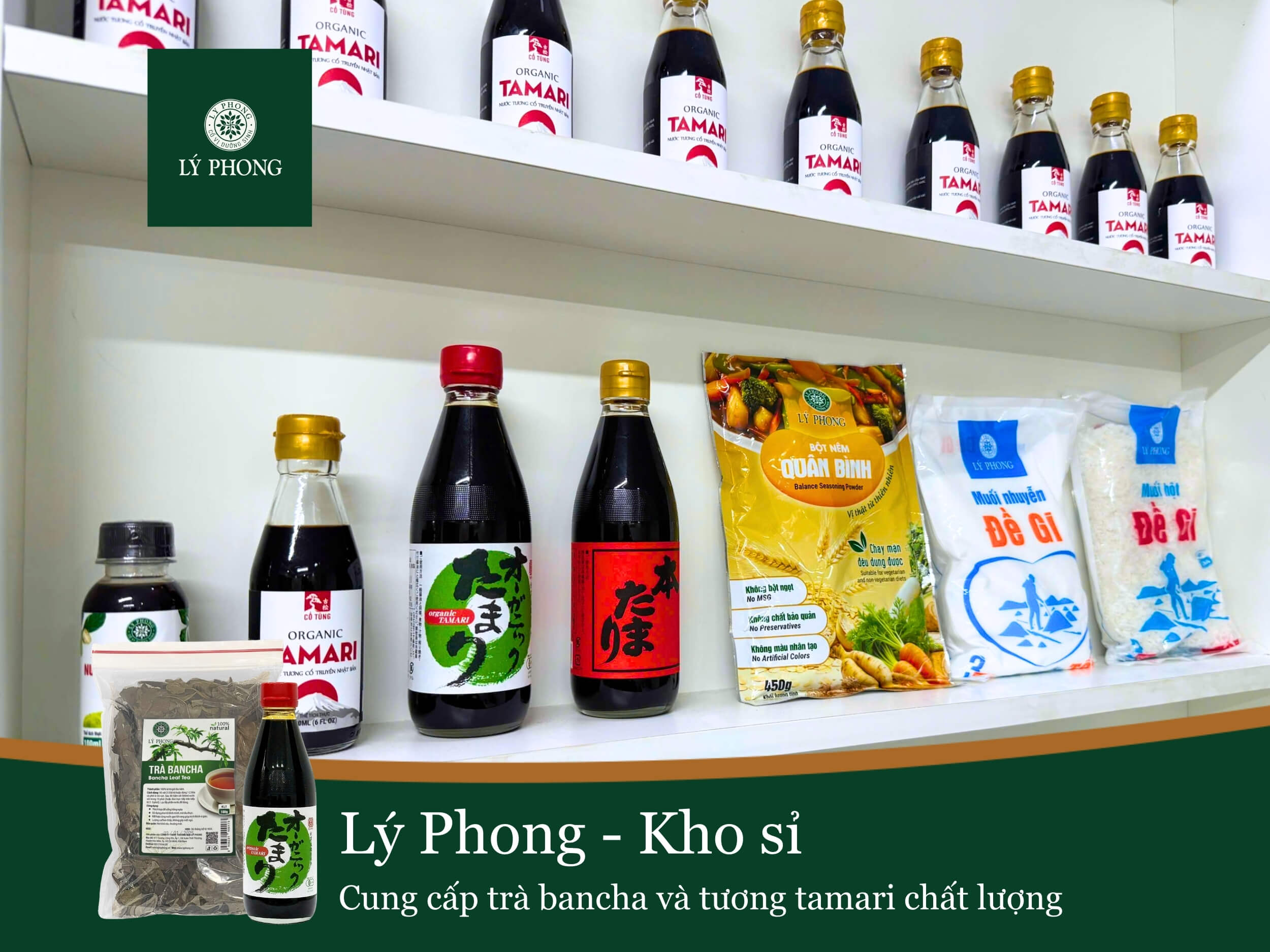 Lý phong - Kho sỉ cung cấp trà bancha và tương tamari 