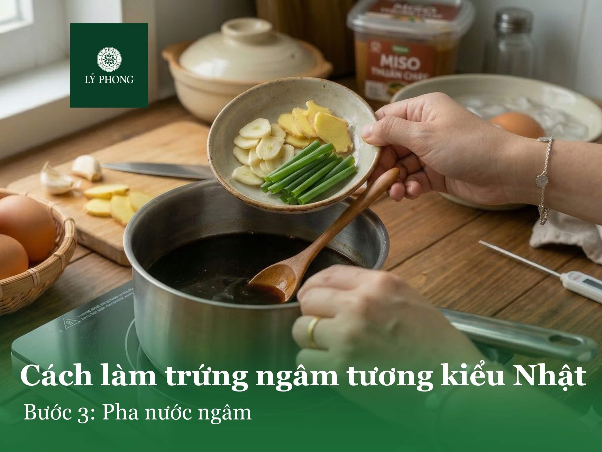Bước 3: Pha nước ngâm
