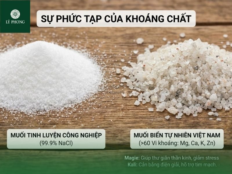Giá trị ẩm thực và sức khoẻ của muối làm thủ công
