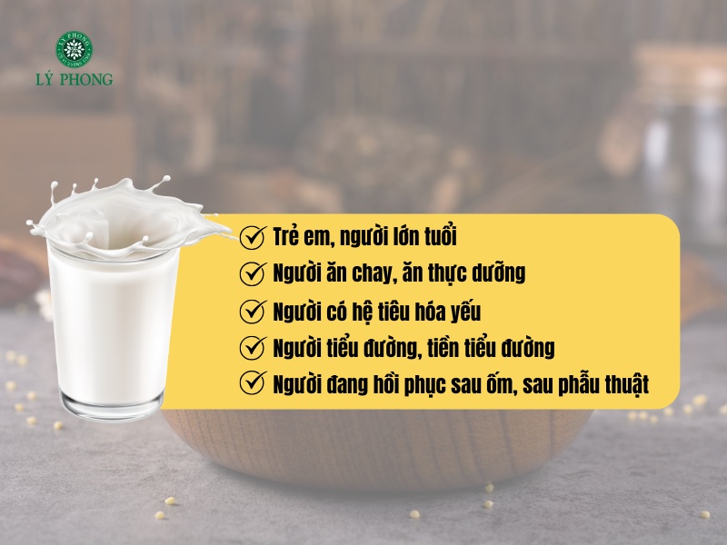 Có 5 nhóm đối tượng nên uống sữa hạt kê đều đặn