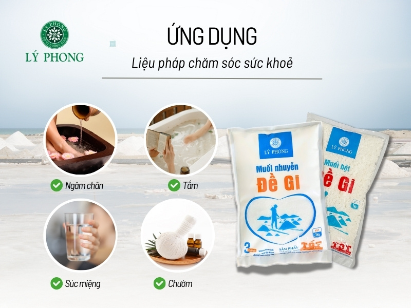 Muối biển trong liệu pháp chăm sóc sức khoẻ