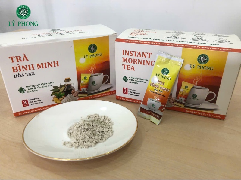 Trà bình minh hoà tan chỉ cần pha trong khoảng 5 phút