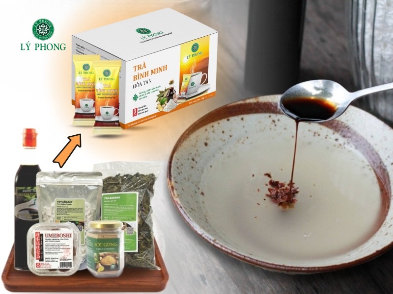 Ý tưởng trà bình minh hòa tan