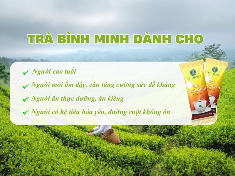 Trà bình mình dành cho đa dạng lứa tuổi và nhu cầu