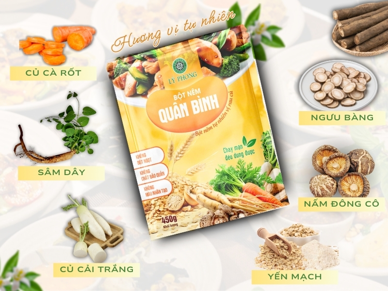 Thành phần bột nêm quân bình Lý Phong