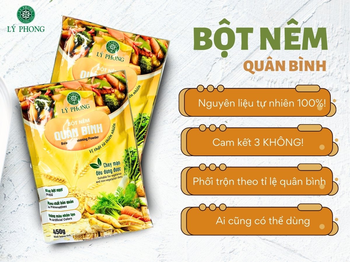 Vì sao nguyên liệu bột nêm Quân Bình có khác biệt