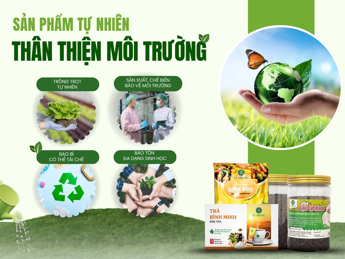 Sản phẩm thuần tự nhiên bảo vệ môi trường