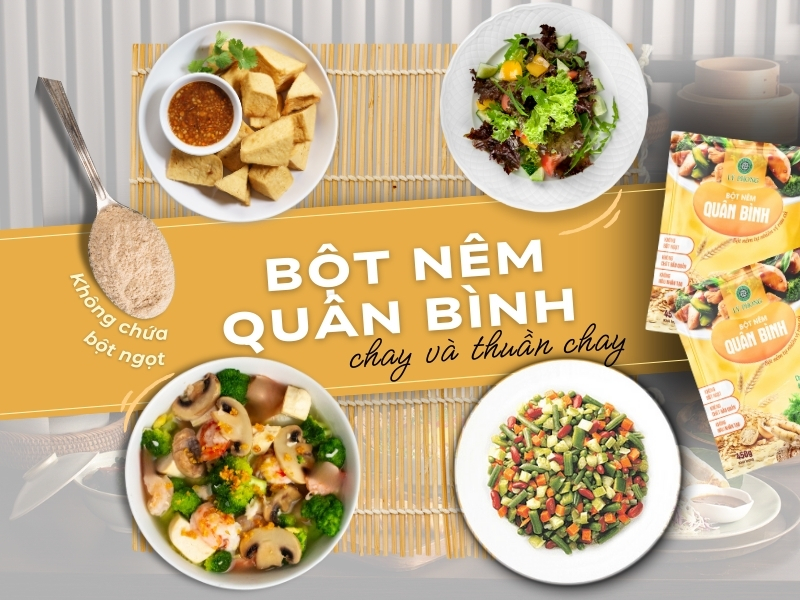 Ứng dụng bột nêm quân bình Lý Phong cho nhà hàng chay và thuần chay